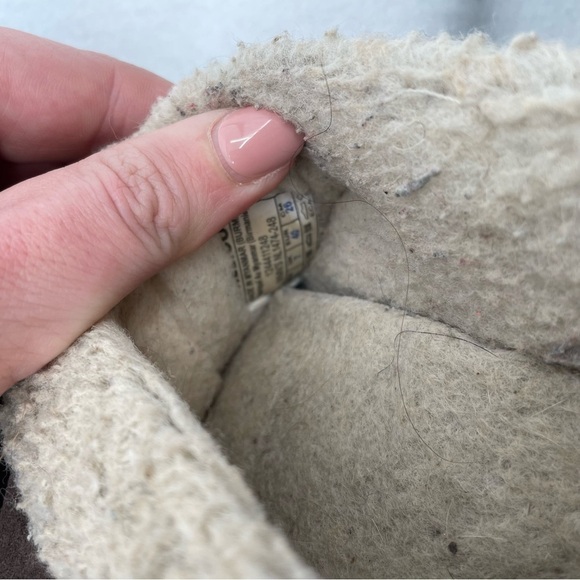 SOREL Women’s Nakiska Brown Suede Fur Lined House slippers size: 9 - Picture 3 of 11